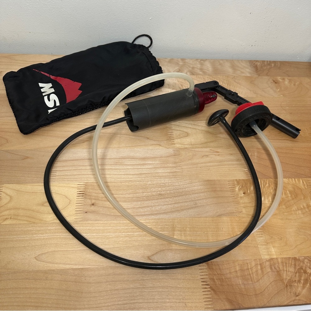 MSR WaterWorks Ceramic Water Filter Pump w/ Carry Bag Vintage Backpacking Hiking